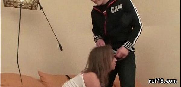  her teen pink pussy get spanked